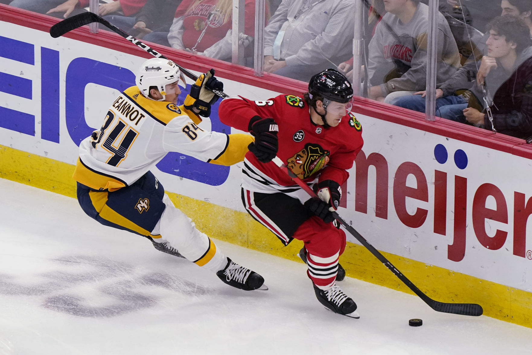 Predators Blackhawks Hockey
